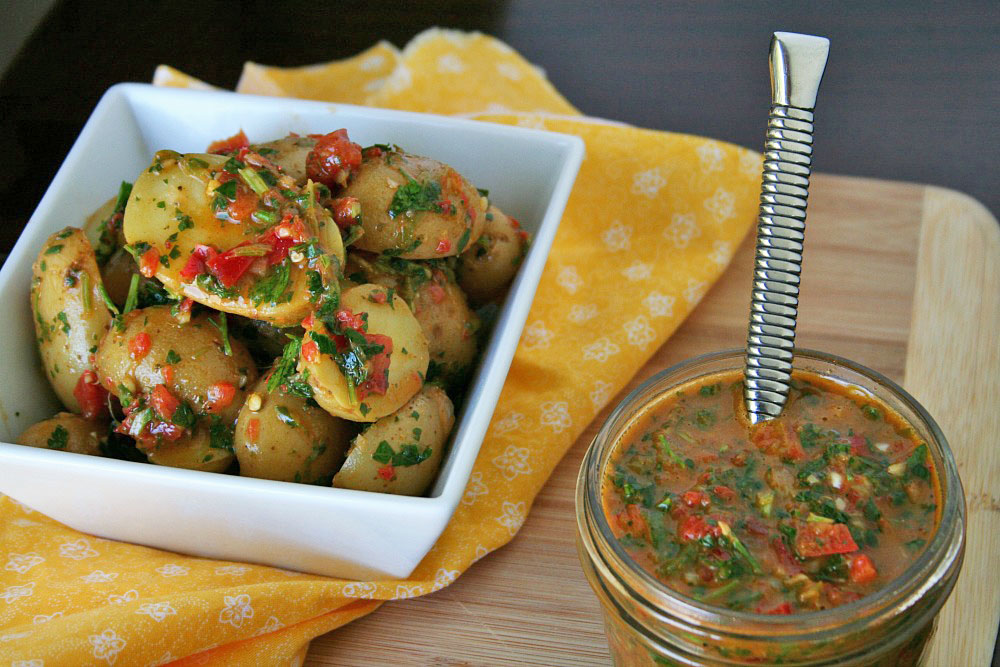 Red Chimichurri Idaho® Potato Salad